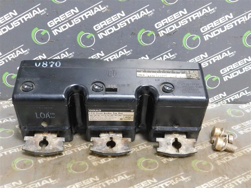 Gould I-T-E JL3-T400 Circuit Breaker Trip Unit 400 A Used