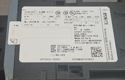 USED Siemens 3RT2016-1BB41