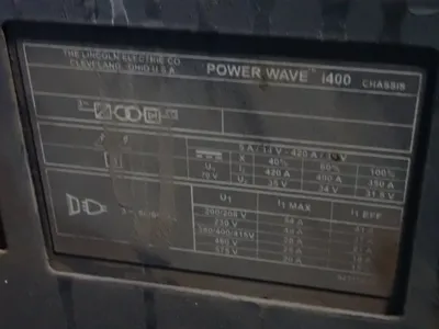 USED LINCOLN ELECTRIC POWERWAVE I400