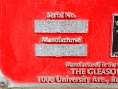 Used 2001 GLEASON PHOENIX CB Settings & Inspecting Gear Cutters Ohio US | HGR 24 #727095