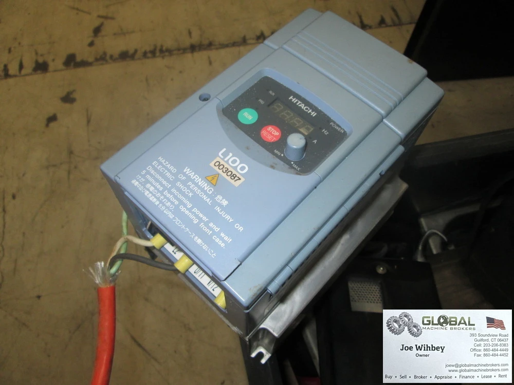 Hitachi Model L100-022NFU 200-240V 3Hp 10 Max Amps Variable Frequency Drive