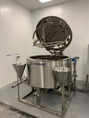 550L Normit S/S Jacketed Vacuum Homogeniser Cream & Paste Mixer VMG 650