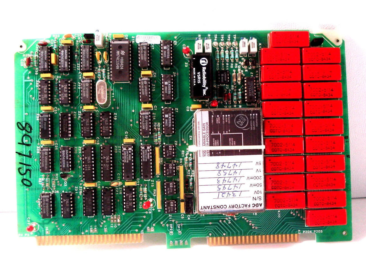 USED WESTRONICS ADC MUX CB100158-01 PC BOARD CB10015801