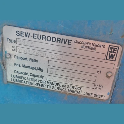 USED SEW-EURODRIVE R92A