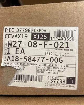 New *OEM*Freightliner M2 A18-58477-006 Door Trim Panel LH Fast Shipping!