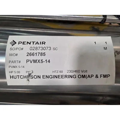 NEW PENTAIR PVMX5
