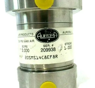 NEW AIR PRODUCTS 20SMS14C8EF8R CYLINDER 2.000 BORE 1.000 STROKE 200PSI