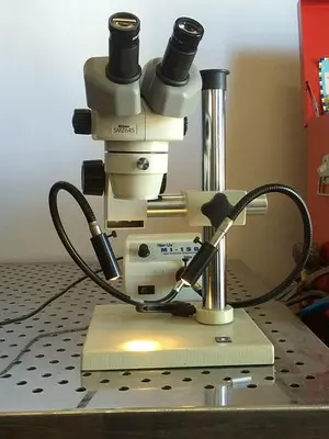 Nikon SMZ645 Microscope w/ Dolan Jenner "MI -150" Fiber Optic Illuminator & MORE