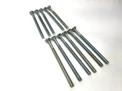 1/2"-13 x 8" Carriage Bolts 1-1/2" Unthreaded Grade 2 LOT OF 11 SHELFWARE - New Other