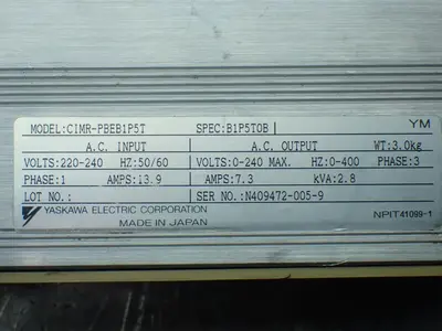 Used YASKAWA CIMRPBEB1P5T Variable Speed Drives Ohio US | HGR 24 #782583