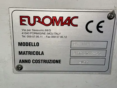 Used 2011 EUROMAC BX 1250/30 Single Station Punches Ohio US | HGR 24 #1419008