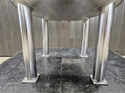 Used 275 Gallon Tank, 304 Stainless Steel