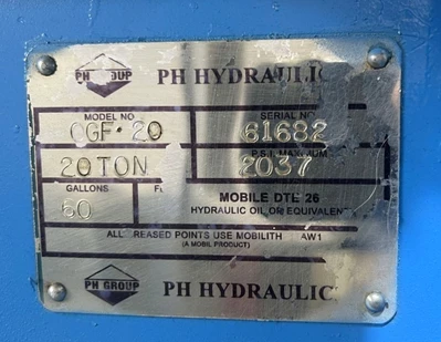 USED PH PH OGF-20 PRESS