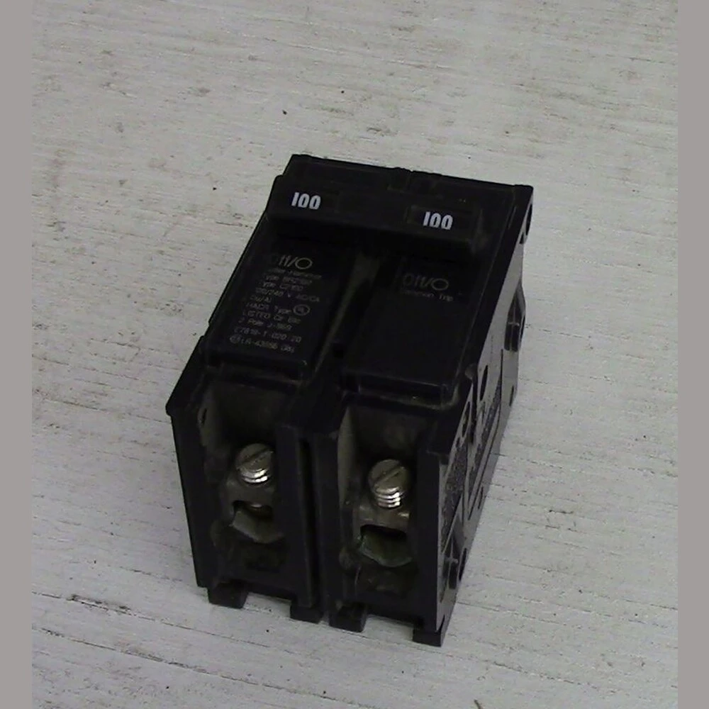 Cutler Hammer 2 Pole 100 Amp Push-in Breaker