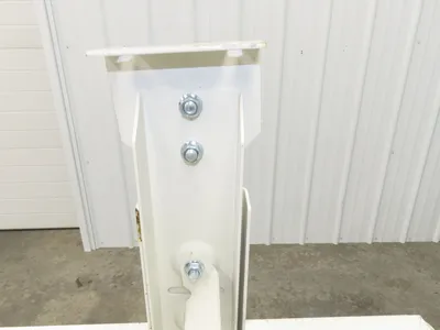 22"W Conveyor Leg Stationary Floor Support WHITE 24" to 38-1/2"H