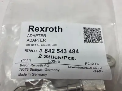 NEW BOSCH REXROTH ADAPTER, SET ADAPTER SET AS 2/C-400, -700