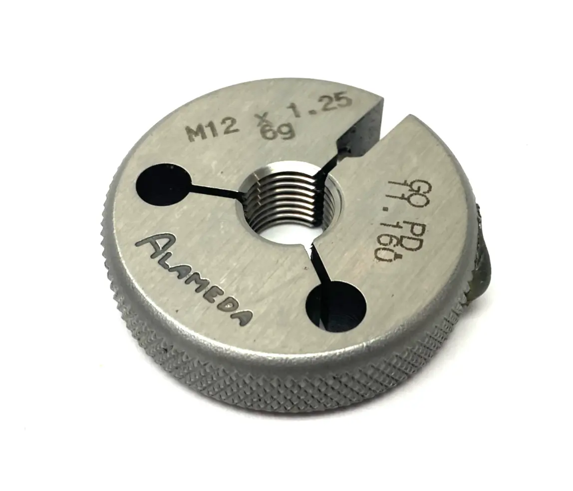 USED ALAMEDA M12 X 1.25-6G THREADED RING GAUGE GO PD 11.160