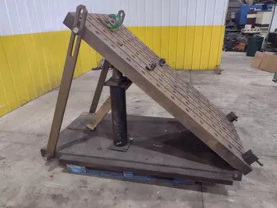 70" X 48" T-SLOTTED ADJUSTABLE ANGLE PLATE: YOBRO #24019