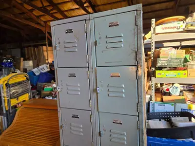 Metal Locker Unit with Multiple Lockers 78" Total height