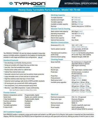 PROCECO HD 75x60 E 600 A BO Cabinet Washer | Benchmark Machine Tools (11)