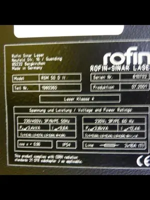 USED ROFIN RSM 50 D II