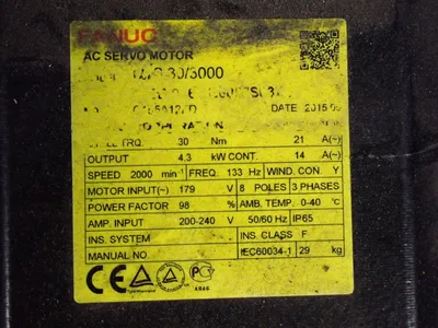 Used 2015 FANUC A06B0267B605 Motors (misc) Ohio US | HGR 24 #776377