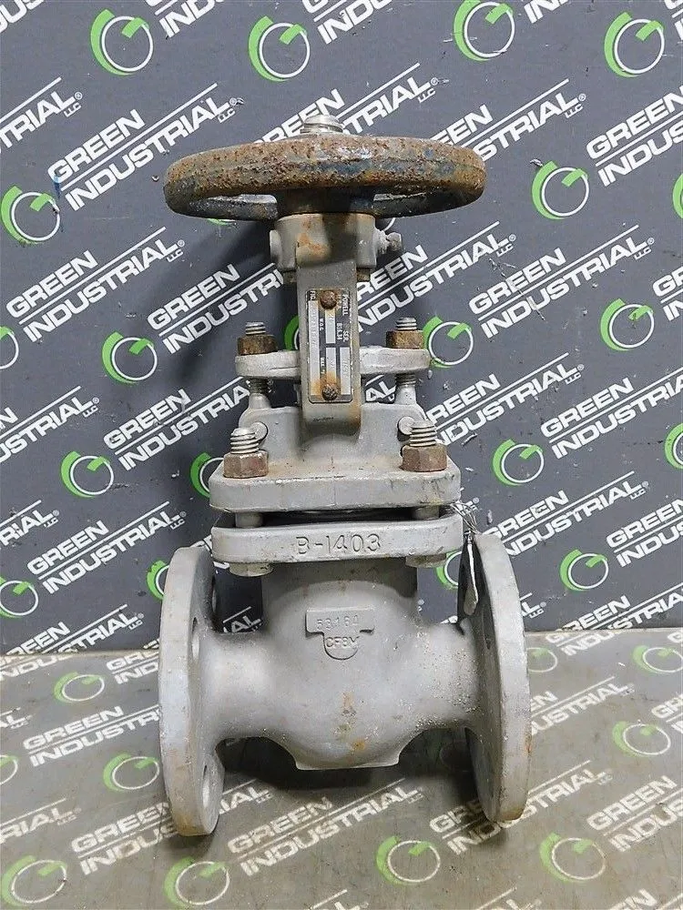1" Powell 2491 Gate Valve 275 WOG 500°F Max. B16.34 Used