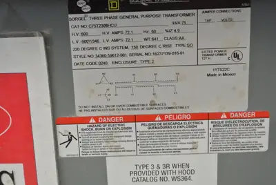 USED 2002 SQUARE D C75T2308HCU