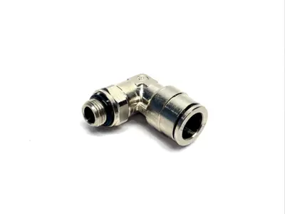702.0717, 0702.0717 | Atlas Copco 0702.0717 Elbow L Push Connect Fitting, 10mm Tube x G1/8", LOT OF 2 - New