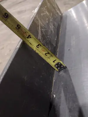 59" X 36" X 52" STEEL PARTS TABLE: STOCK #20617