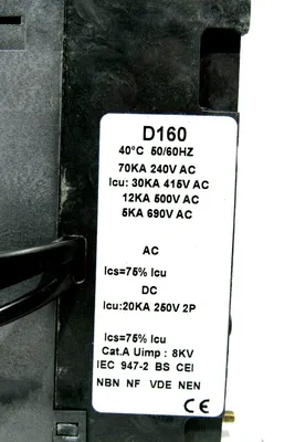 NEW GENERAL ELECTRIC D160 CIRCUIT BREAKER