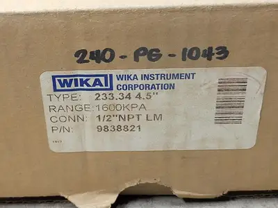 NEW WIKA 233.34