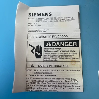 NEW Siemens HED42B060