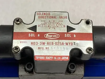 New | in-Stock TOKYO KEIKI HD3-3W-AEB-025A-WYD2S Solenoid Valves Ohio US | Surplus Asset Holdings #1246489