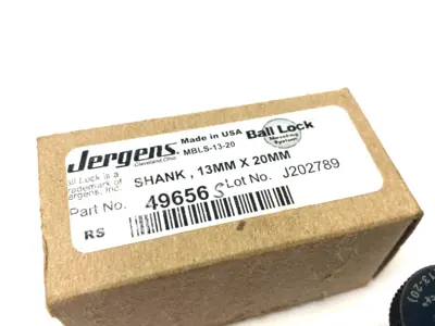 New | in-Stock JERGENS BALL-LOCK FAST ACTING SHANK 13MM X 20MM BALL LOCK ONLY Misc Industrial Equipment | Maverick Industrial Sales #1112197