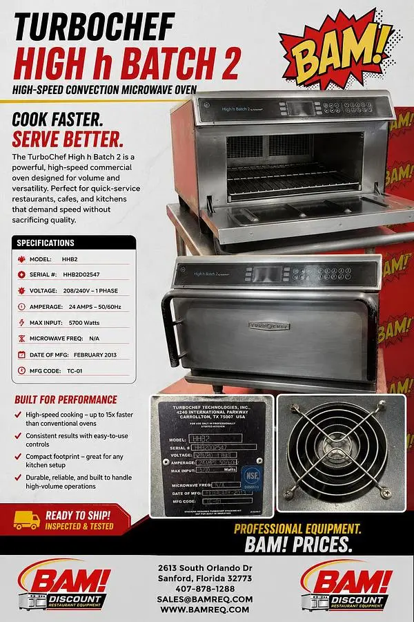 USED TURBOCHEF HHB2