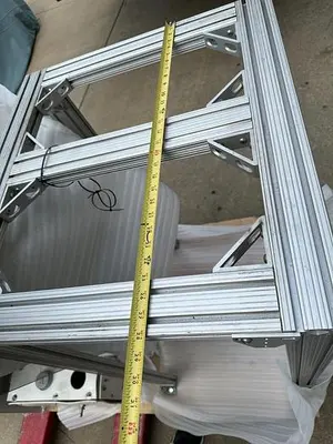ALUMINUM STRUCTURAL FRAMING 26" W x 28" L x 44" H