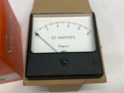 USED SIMPSON ANALOG PANEL METER 1327A 0-10 DCA