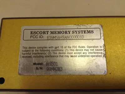 USED ESCORT MEMORY SYSTEMS HS501