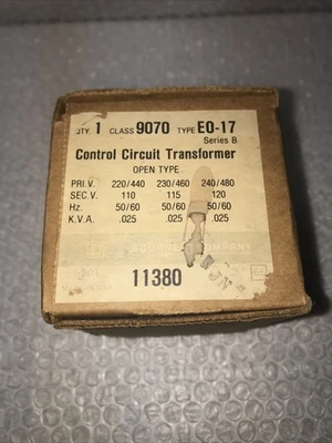 **USED  CONTROL CIRCUIT TRANSFORMER 9070 EO-17#