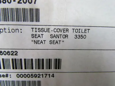 Hospeco 3350 HG-QTR-5M Health Gards Tissue Toilet seat Cover Case of 5000 NIB