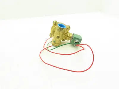 Asco 8210G4 Brass Solenoid Valve 2-Way 1"NPT 120VAC Normally Closed 5-150 PSI