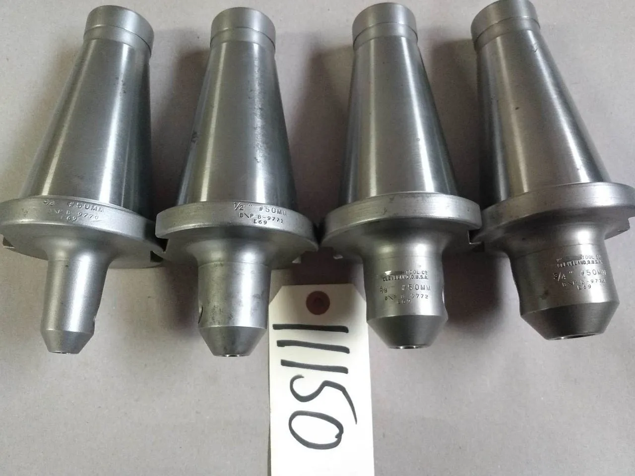 WELDON #50 TAPER TOOL HOLDER (SET OF 4)