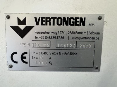 Used 2023 VERTONGEN "PENTH0C2" Woodworking Tenoners Texas US | MachineryMax #1488383