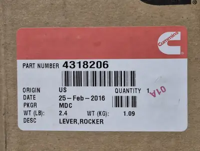 NEW CUMMINS 4318206