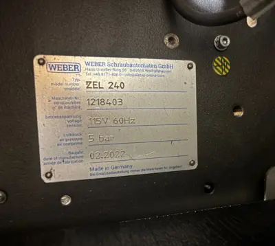 USED WEBER VIBRATORY STEP FEEDER SYSTEM MFS168 SOR 3, C30S1M CONTROLLER