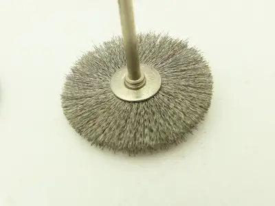 1-1/2" Crimp Wire Stainless Fine Brush Wheel 1/8" Shank Drill  Lot of 20