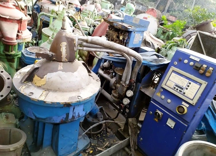 Alfa-Laval S-500 fuel/lube oil purifier, 316SS.