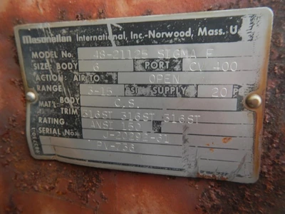 Masoneilan 6" 150Class CS Steel Control Valve