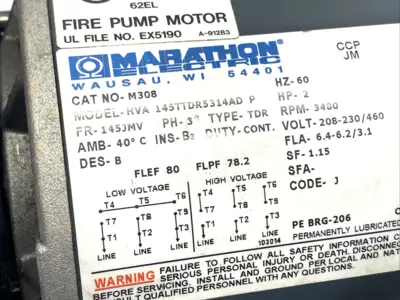USED MARATHON 145TTDR5314AD P